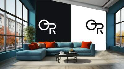 OR,  RO,  O,  R   Abstract  Letters  Logo  Monogram Wall mural