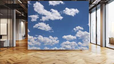 blue sky with clouds Wall mural