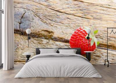 Organic strawberries Wall mural