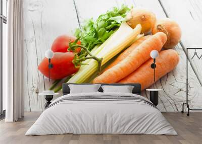 Vegetables for vegetable broth Wall mural