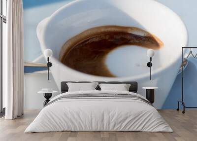 White coffee  close up Wall mural