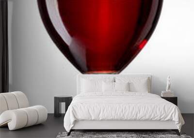 Red wine goblet glass isolated Wall mural