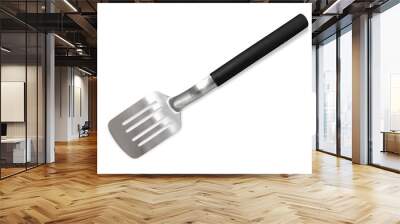 Spatula grill tool, stainless steel barbecue paddle with black handle insulated Wall mural