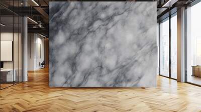 Beautiful silver and grey marble texture close up vertical Wall mural