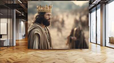 Biblical scene King David Wall mural