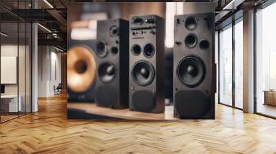 Music audio speakers Wall mural