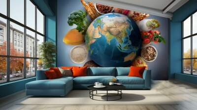 World food day background illustration Wall mural