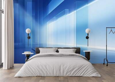 A vibrant and dynamic abstract gradient background Wall mural