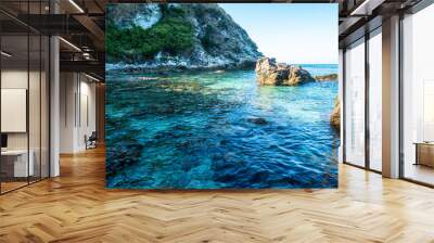 Beautiful shot of Grotticelle beach, Calabria, Italy Wall mural