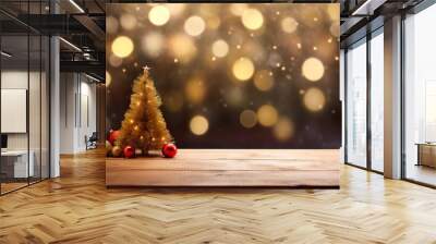 Cozy holiday setup with festive decor Wall mural