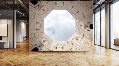 Interior of Castel del Monte thirteenth century fortress, Andria, Puglia, Italy Wall mural