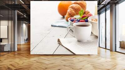 healthy breakfast Wall mural