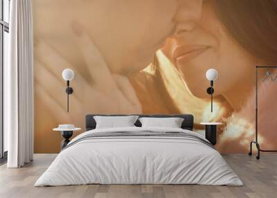 romantic couple in love Wall mural