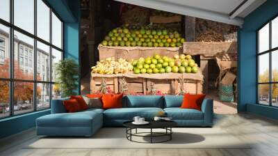 market place fruit stand Wall mural