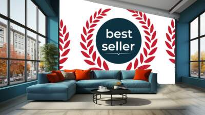 set of best seller stickers, badges, labels vector illustration Wall mural