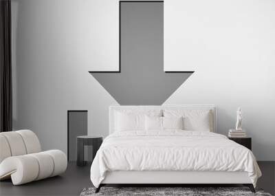 download grey icon Wall mural