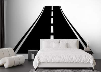 road icon on white background Wall mural