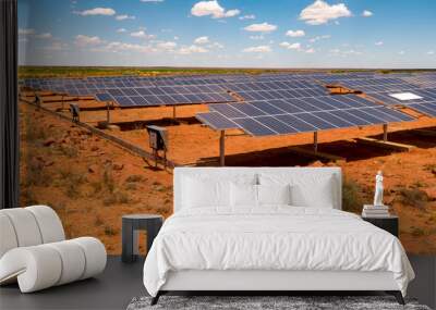 Solar Plat in Karoo on a Farm Wall mural