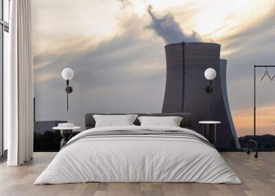 Cooling Tower of a nuclear power plant Wall mural