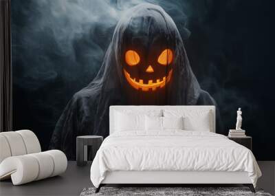 scary halloween pumpkin Wall mural