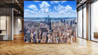 panoramic view at the skyline of new york Wall mural