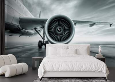 turbine of an airliner Wall mural