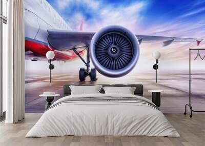 turbine of an airliner Wall mural