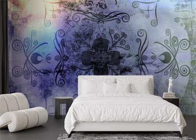 abstract grunge background for your text Wall mural