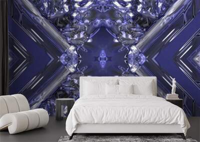 fantastic illustrated glass background pattern Wall mural