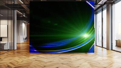 futuristic eco background design with lights Wall mural