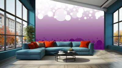 Purple Christmas background Wall mural