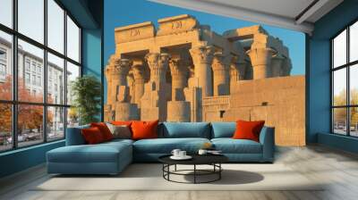 Temple of Kom Ombo in sunset light ( Egypt ) Wall mural