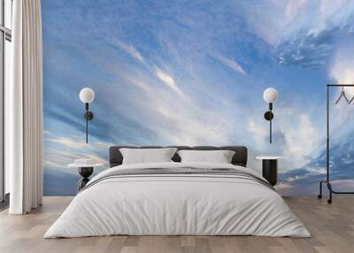 blue sky with cloud Wall mural