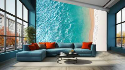 Aereal view of a beach Wall mural