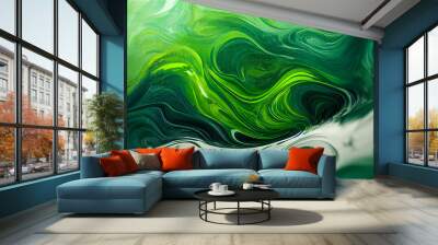 Green background Wall mural