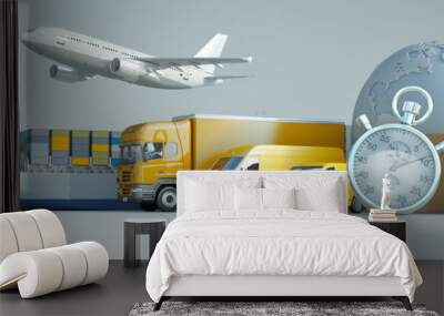 International express transportation Wall mural