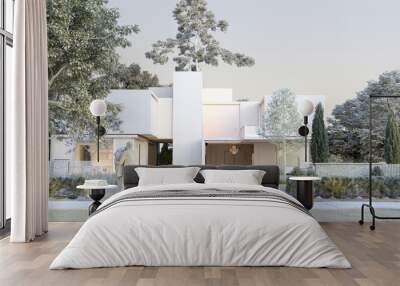 Luxury house architecture model Wall mural