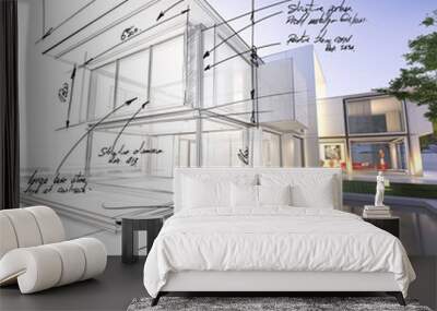 mansion draft Wall mural