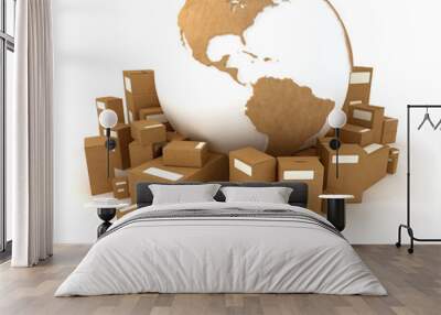 moving world america Wall mural