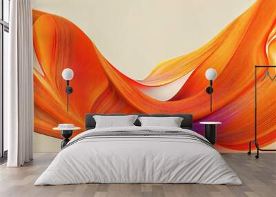 Warm orange background Wall mural