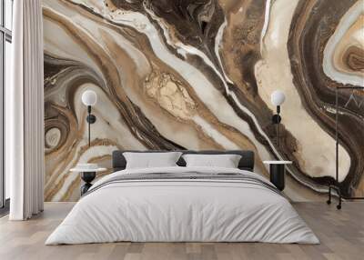 White gray and brown marble Wall mural