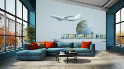 World wide shipping Wall mural