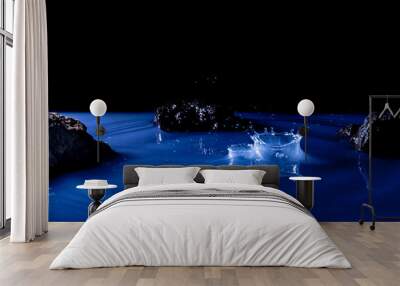 GOTAS DE AGUA EN COLISION  Wall mural