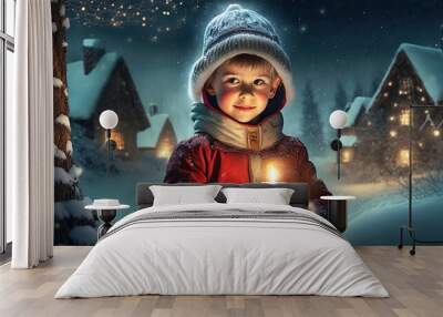 christmas child Wall mural