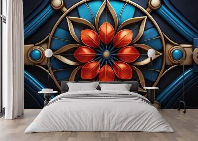 flower ornament Wall mural