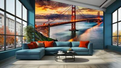 golden gate bridge Wall mural