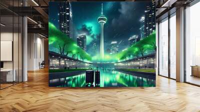 night city landscape Wall mural