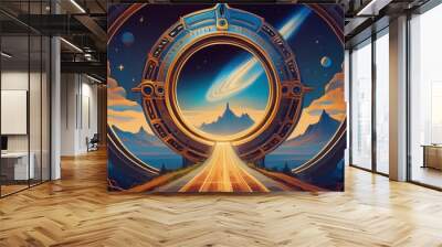 road to heaven Wall mural