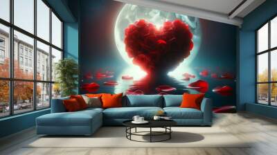 Our love shines on Valentine's Day Wall mural