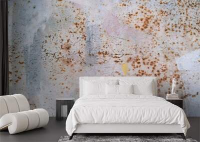 Rusted painted metal texture - Bilder Wall mural